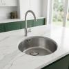 Pure.Sink Rondo Stainless Steel Round Sink—Flush-Mount, Under-Mount, and Over-Mount, 37 cm PRN38-02